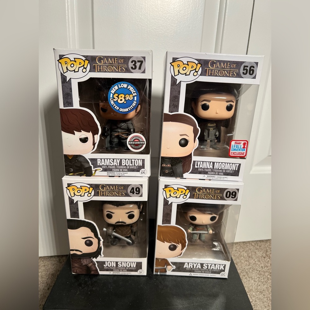 Game Of Thrones Set of 4 Funko Pops!